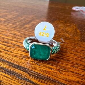 NWT BP Emerald Ring - Size 7 - Luxe In Leaves